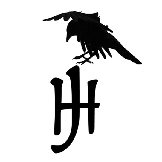 logo with crow